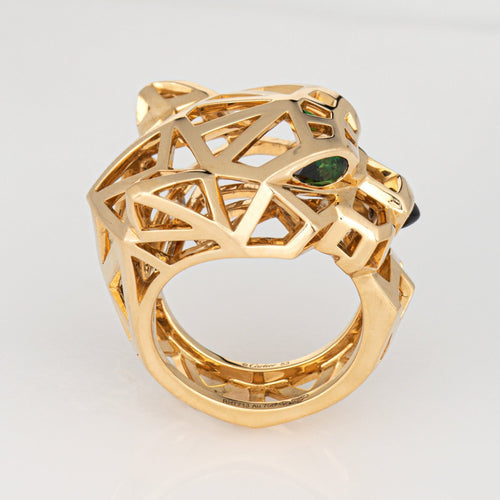 Panthere de Cartier Ring 18k Yellow Gold Sz 6.25 53 Estate Signed Jewelry 58 Facettes G13873