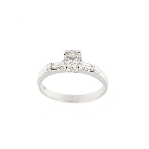Bague 54 Bague solitaire avec diamants de 0,85 ct 58 Facettes 31355