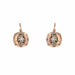 Boucles d'oreilles Dormeuses anciennes or rose et diamants 58 Facettes 22-001B