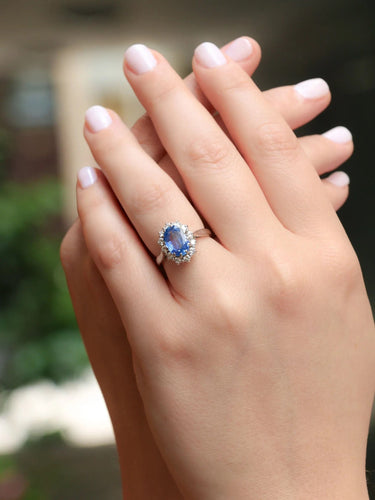 Bague Bague marguerite vintage saphir 58 Facettes J424