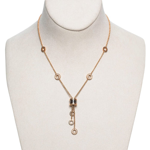 Collier BULGARI - Collier B.Zero 1 Or Rose Céramique Noire Diamants 58 Facettes 2.19358