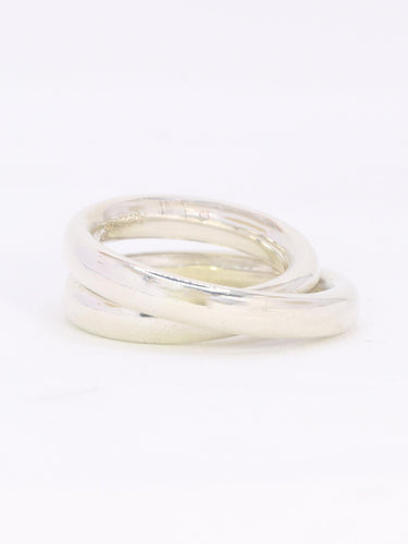 HERMES Anello Vertige argento 