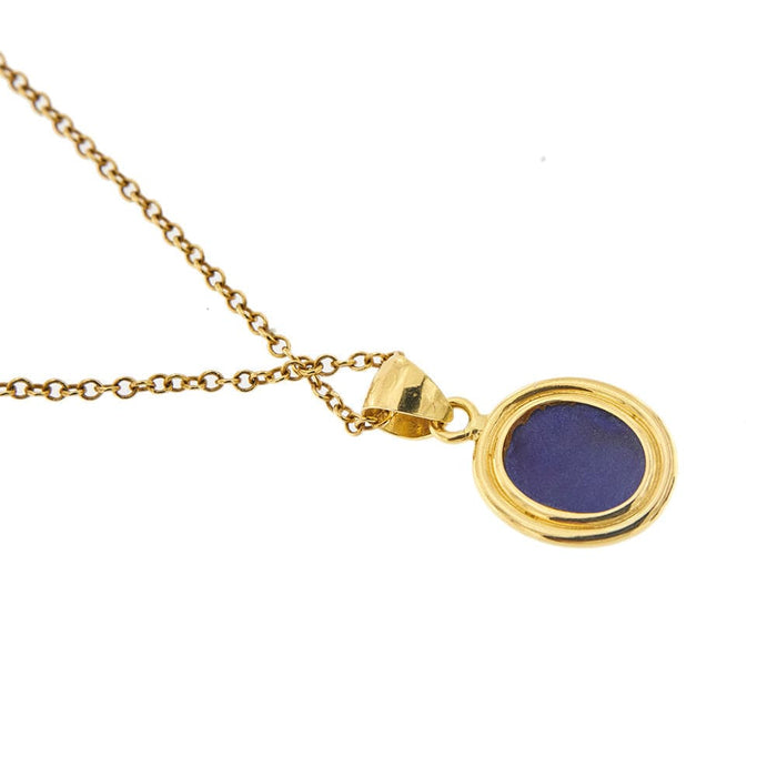 Collier Collier avec pendentif lapis-lazuli 58 Facettes 33597