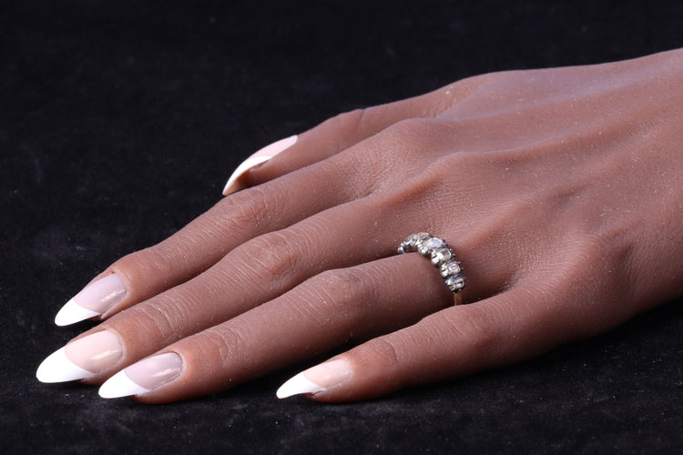 Bague 58 Bague en or jaune et diamant 58 Facettes 24161-0031