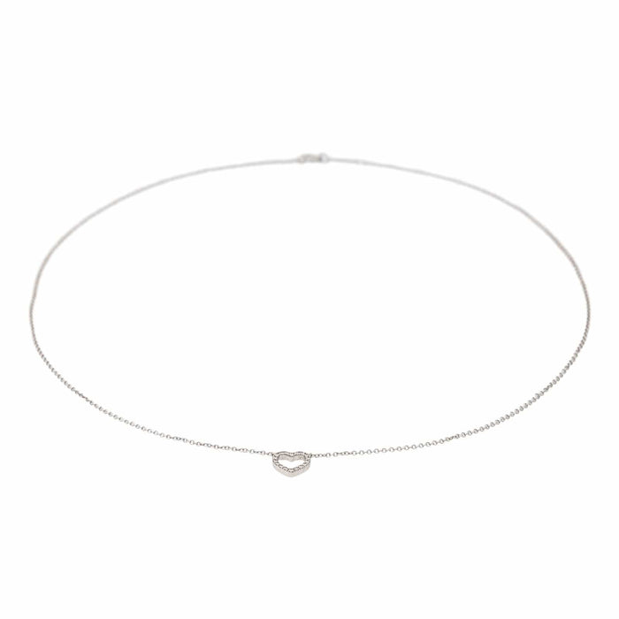 Collier Tiffany & Co Collier Métro coeur Or blanc Diamant 58 Facettes 3202701RV