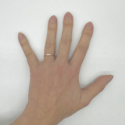 MAUBOUSSIN - Dreikorn-Ring aus Gelbgold und Diamanten 