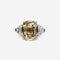 Bague Bague en diamant taille coussin de 8,19 carats, couleur jaune brun foncé fantaisie SI1, GIA 58 Facettes 22443R