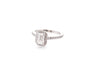 Bague 49 Bague diamant de taille émeraude 0,79ct D/VS2 58 Facettes 27040