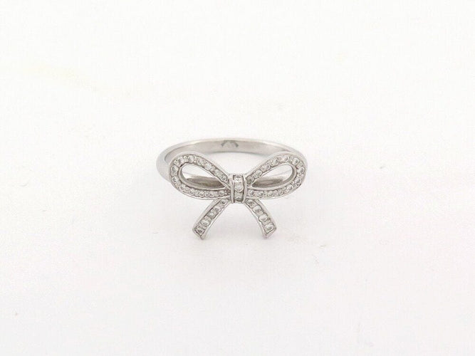 Bague 53 bague TIFFANY & CO noeud platine 950 diamants 58 Facettes 260905