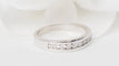 Bague 54.5 Demi alliance en or blanc et diamants 0.25ct 58 Facettes 20333