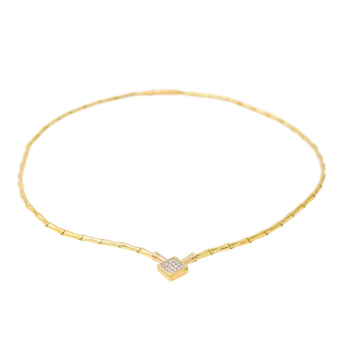 Collier Collier Or jaune Diamant 58 Facettes 3028448CN