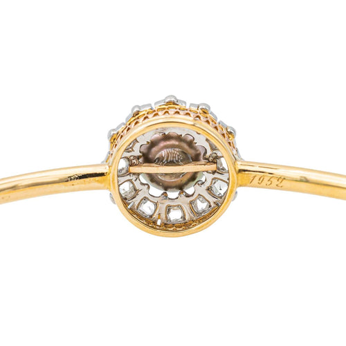 Bracelet Bracelet Jonc Or jaune Perle 58 Facettes 2833301CN