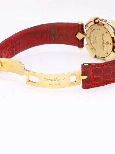 Montre RENE BOIVIN Montre Chrysalide or jaune rubis saphirs diamants 58 Facettes 1089.1