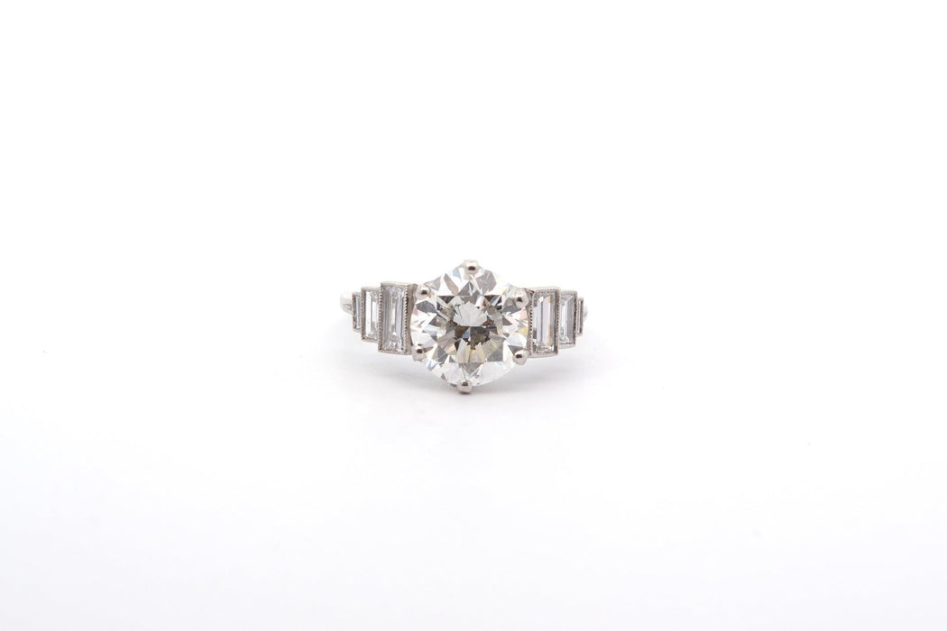 Bague 53 Bague solitaire diamant de 3,09cts 58 Facettes 26077-25959