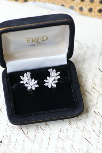 Boucles d'oreilles Guillemin & Soulaine Boucles d'Oreilles Fleur Diamants 58 Facettes