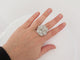 Bague 55 bague CHANEL camelia en or blanc 228 diamants 3.4ct 58 Facettes 263702
