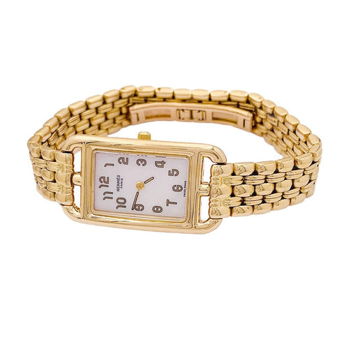 Montre Montre Hermès, "Cape Cod Nantucket", or jaune. 58 Facettes 34036