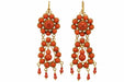 Boucles d'oreilles Boucles d'oreilles en or corail antique 58 Facettes 7590