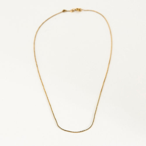 Collier Chaine or jaune maille carrée 58 Facettes MON0854