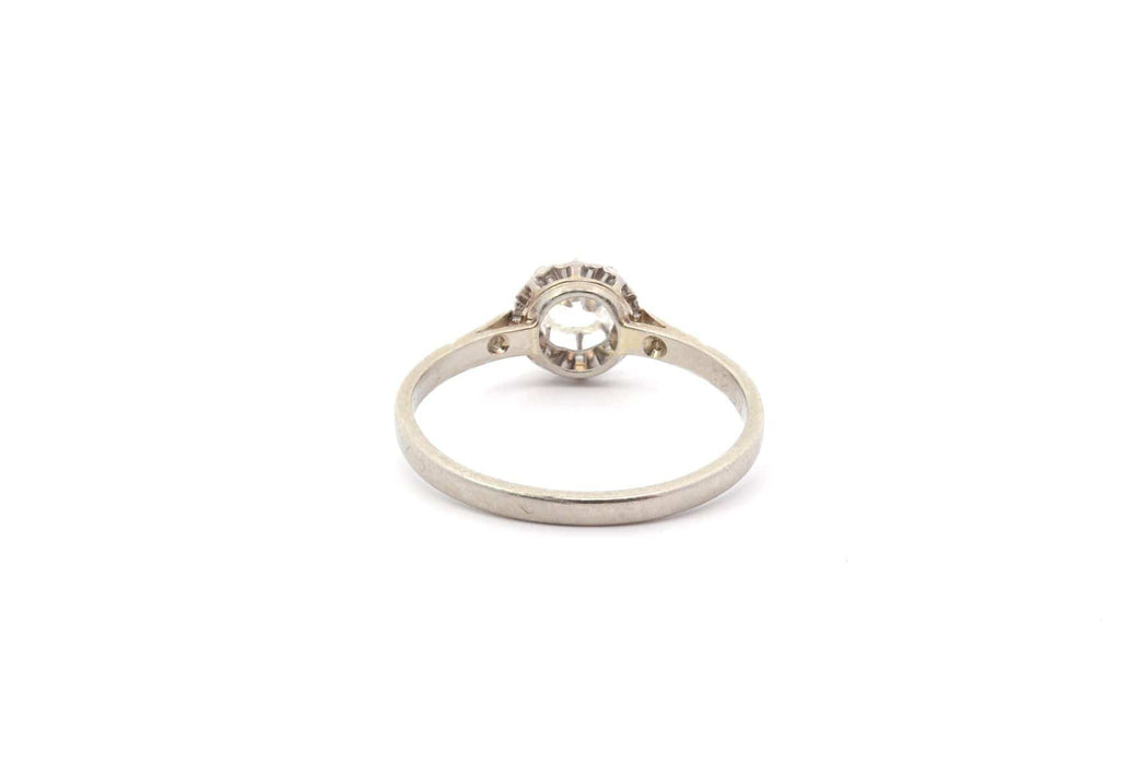 Bague 57 Bague solitaire diamant en or blanc 58 Facettes 26116