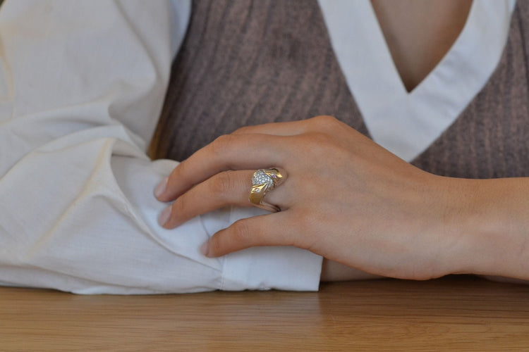 Bague 54 Bague signée Boucheron diamants et rubis 58 Facettes 27533