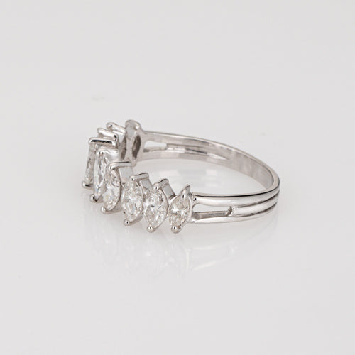 Vintage Platinum 1ct Diamond Marquise ring 