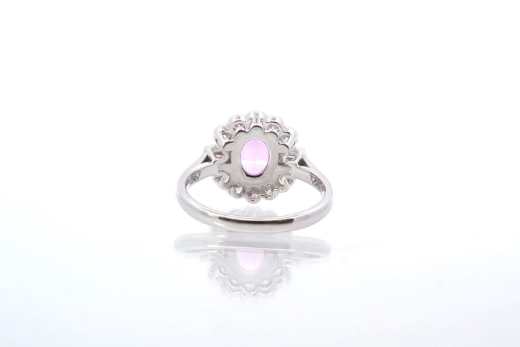 Bague 52 Bague saphir rose et diamants 58 Facettes 25429 25445