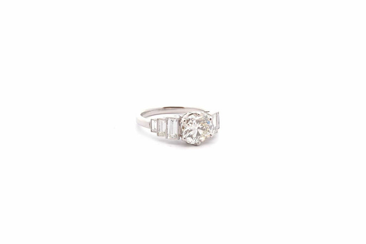 Bague de fiançailles diamant 2,03cts K/SI2 58 Facettes 26472-26368
