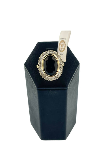 Bague 53.5 Bague cocktail Art déco 2 ors saphir 6,30 carats et diamants 58 Facettes