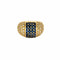 Bague 54 Bague boule or jaune, saphir et diamants 58 Facettes RAM28445
