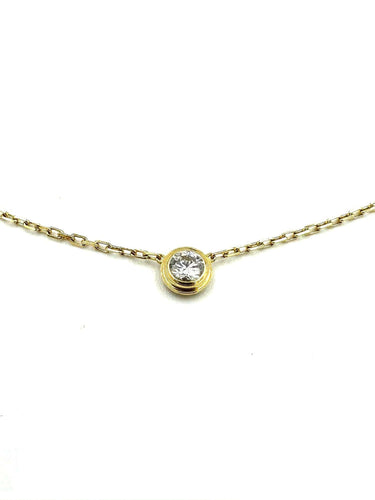 Collier CARTIER. Collection "Diamants légers", collier or jaune et diamant 58 Facettes