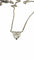 Collier Ras de cou or blanc diamant cœur 0,74 carat 58 Facettes