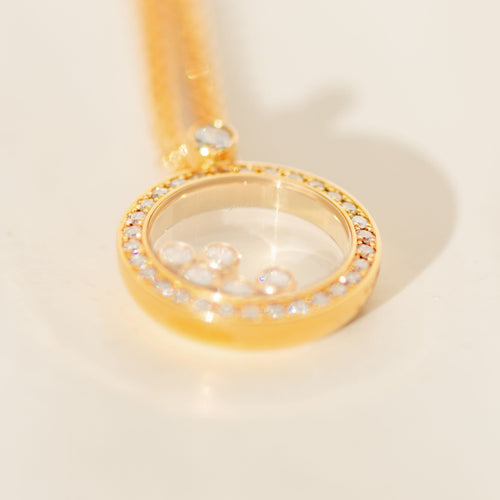 Collier Chopard - Collier Happy Diamonds en or 18 carats et diamants 0,66 ct 58 Facettes 3289