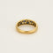 Bague 54 Bague en or jaune, diamants et saphirs 58 Facettes CRE0100X7