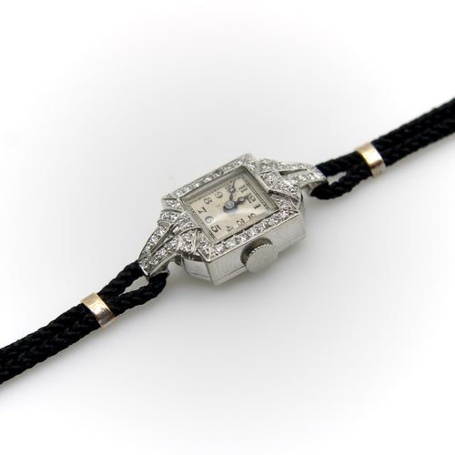 Montre Montre-bracelet Art Déco en platine et diamants par Concord 58 Facettes 10419