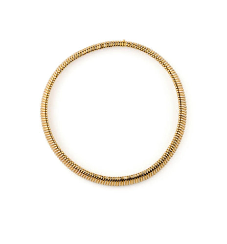 Collier Collier en or bicolore Weingrill Tubogas 58 Facettes