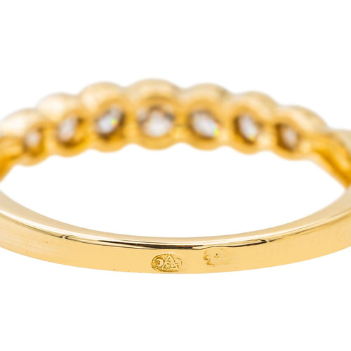 Bague 51.5 Bague Demi-alliance Or jaune Diamant 58 Facettes 3634779CN