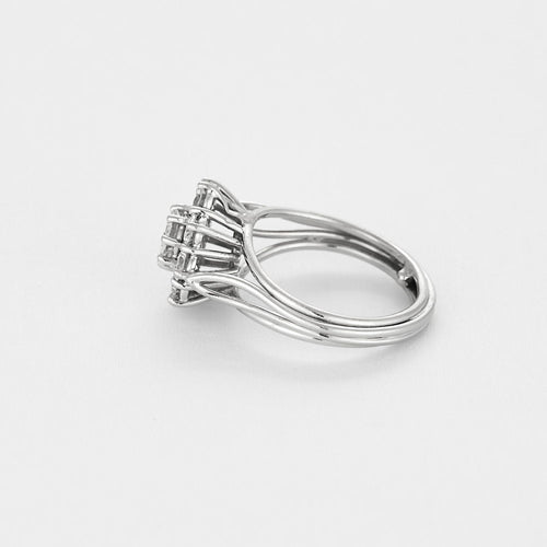 Bague 48 Bague en platine et diamants 58 Facettes LJ 25- 353