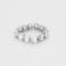 Bague 51 Bague souple en or blanc et diamants 58 Facettes JRW0025-51