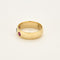 Bague 56 Anneau en or jaune, saphir et rubis 58 Facettes CHA57092