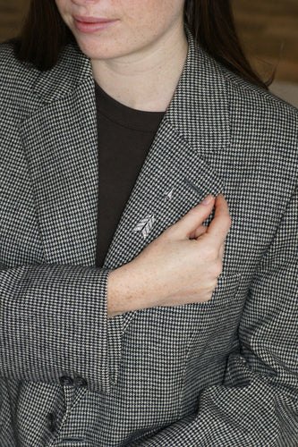 Broche Broche Flèche Art Déco Or Blanc et Platine, Diamants, Onyx 58 Facettes