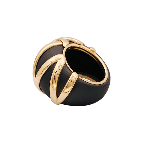 Bague 56 Bague Pomellato "Titanio" or rose, titane. 58 Facettes 34336