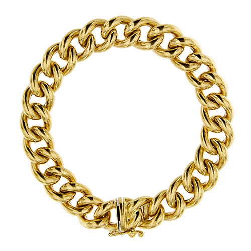 Bracelet Bracelet à maillons gourmette en or jaune 58 Facettes 35302