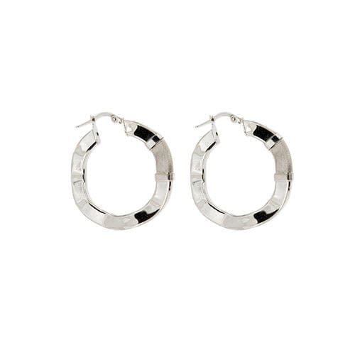 Boucles d'oreilles Boucles d'oreilles créoles ondulées 58 Facettes 22479