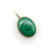 Pendentif Pendentif cercles concentriques en malachite signature dorée 58 Facettes