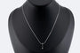 Collier Oro Bianco Collier avec pendentif en or blanc 58 Facettes COL278