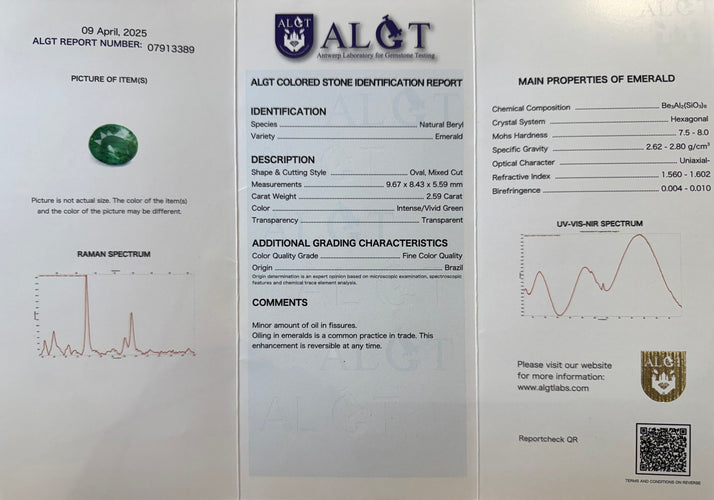 Bague 53 Bague Or jaune - Emeraude Brésil et Diamants triangle 58 Facettes 1.0000595/1