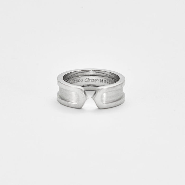 Bague CARTIER - Bague ouverte C de Cartier or gris 58 Facettes