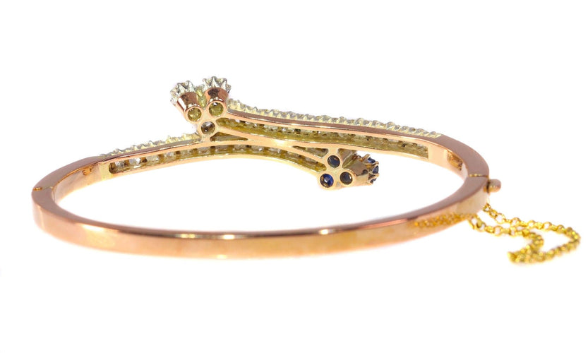 Bracelet Traverser les époques : la grandeur d'un bracelet en saphir victorien 58 Facettes 21182-0525