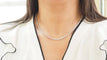 Collier Collier rivière en or blanc et diamants 58 Facettes 32848